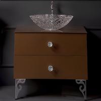 Тумба под раковину Armadi Art Neoart 80 см 831-080-DB подвесная dark brown