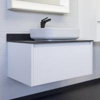 Тумба с раковиной Comforty Марсель 90 см 00-00013795 подвесная белая