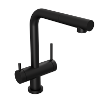 Смеситель для кухонной мойки Abelsberg Pura OTF70709MB вулканический черный матовый