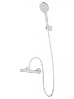 Смеситель для душа с термостатом и гарнитуром Wonzon & Woghand Inn 5 WW-B1005-A-MW белый матовый