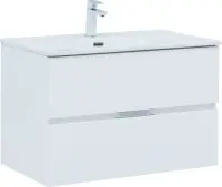 Тумба под раковину Aquanet Алвита New 80 см 00277514 подвесная белая матовая