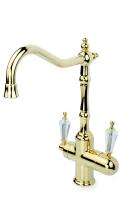 Смеситель для кухни Boheme Kitchen 112-SW золото глянцевое