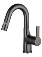 Смеситель для раковины с гигиеническим душем Wonzon & Woghand WW-FE01L212-BGG темный графит брашированный