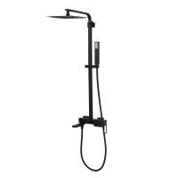 Душевая стойка  BelBagno LUCE LUC-VSCM-NERO черный матовый Душевая стойка  BelBagno LUCE LUC-VSCM-NERO черный матовый