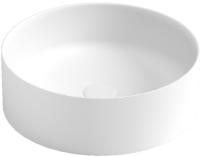 Раковина Boheme Corian 40 см 819-MW накладная белая