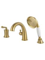 Смеситель на борт ванны Wonzon & Woghand Steam WW-88659008-BG золото брашированный