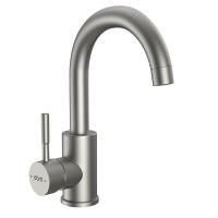 Смеситель для раковины Dorff Logic SS нержавеющая сталь матовый