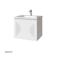 Тумба с раковиной Caprigo Modo Quarta 60 см 35711-SF027 подвесная белая