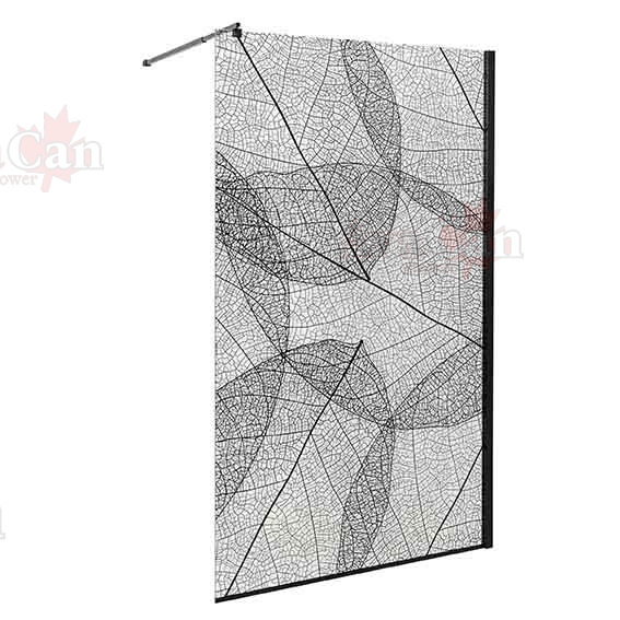 Душевая перегородка AvaCan 110x200 MB100 профиль черный