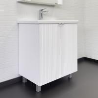 Тумба с раковиной Comforty Лима 70 см 00-00004892 напольная белая