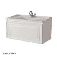 Тумба с раковиной Caprigo Ponza 90 см 13513-021.000.00.05 подвесная белая