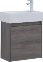 Тумба с раковиной Aquanet Nova Lite 50 см 00302520 подвесная дуб рошелье