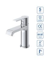 Смеситель для раковины BelBagno Aurora AURORA-LVM-CRM-W0 хром глянцевый