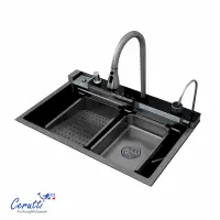 Мойка для кухни Ceruttispa Gloria CT10356 черная глянцевая