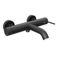 Смеситель для ванны Abelsberg Fluida ERF22516MB вулканический черный матовый