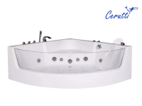 Ванна акриловая Ceruttispa 150x150 C-401A с гидромассажем