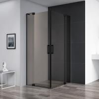 Душевой уголок 90x80 см Cezares SLIDER SLIDER-AH-2-80/90-90/100-BR-NERO черный матовый Душевой уголок 90x80 см Cezares SLIDER SLIDER-AH-2-80/90-90/100-BR-NERO черный матовый