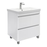 Тумба с раковиной Comforty Валдай 80 см 00-00019070 напольная белая