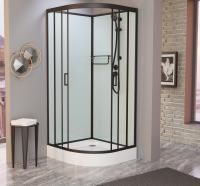 Душевая кабина Frank F408 М Black без крыши матовое стекло Размер:80*80*220см 20041 Душевая кабина Frank F408 М Black без крыши матовое стекло Размер:80*80*220см 20041
