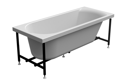 Ванна акриловая Radomir Николь 170x70 2-01-0-0-1-240Р белая пристенная с каркасом