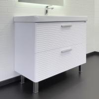 Тумба с раковиной Comforty Танжер 90 см 00-00019535 напольная белая