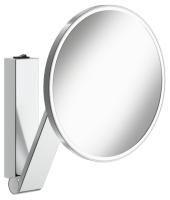 Косметическое зеркало 20 см с подсветкой и увеличением х5 Keuco iLook_move IP 24 17612139004 хром черный Косметическое зеркало 20 см с подсветкой и увеличением х5 Keuco iLook_move IP 24 17612139004 хром черный