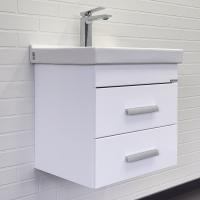 Тумба с раковиной Comforty Никосия 50 см 00-00018022 подвесная белая