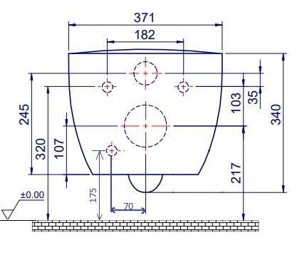 Унитаз Boheme Bianca 963-SET-2-W подвесной с микролифтом