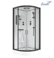 Душевая кабина Ceruttispa 100x215 VIVA101B профиль черный
