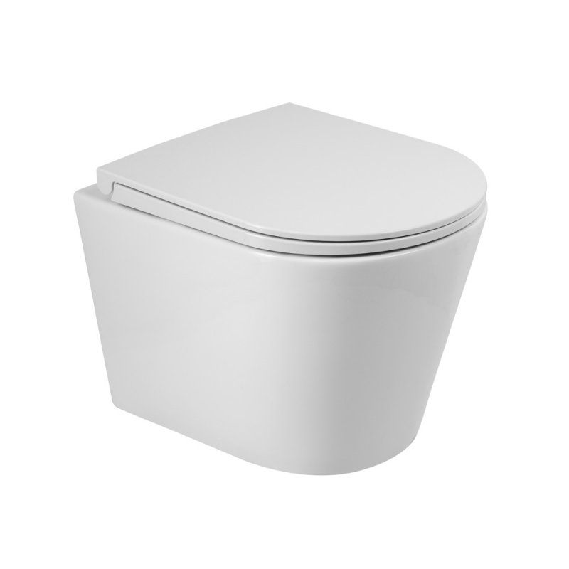 Унитаз подвесной безободковый  BelBagno FLAY-R BB053CHR Унитаз подвесной безободковый  BelBagno FLAY-R BB053CHR