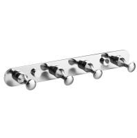 Планка с крючками четверная сплав металлов MILARDO Hooks 002SM40M41 хром Планка с крючками четверная сплав металлов MILARDO Hooks 002SM40M41 хром