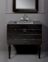 Тумба под раковину Armadi Art Piazza 80 см 841-080-BCR подвесная черная