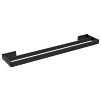 Полотенцедержатель двойной 60x12x3 см ABBER Westen AA1757B черный матовый Полотенцедержатель двойной 60x12x3 см ABBER Westen AA1757B черный матовый