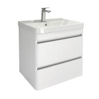 Тумба с раковиной Comforty Валдай 60 см 00-00020675 подвесная белая