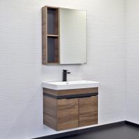 Шкаф зеркальный Comforty Соло 70 см 00-00011589 R дуб темно-коричневый