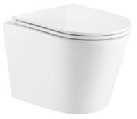 Унитаз подвесной AZARIO FONTI 535x365x310 безободковый в комплекте с сиденьем микролифт белый AZ-402W Унитаз подвесной AZARIO FONTI 535x365x310 безободковый в комплекте с сиденьем микролифт белый AZ-402W