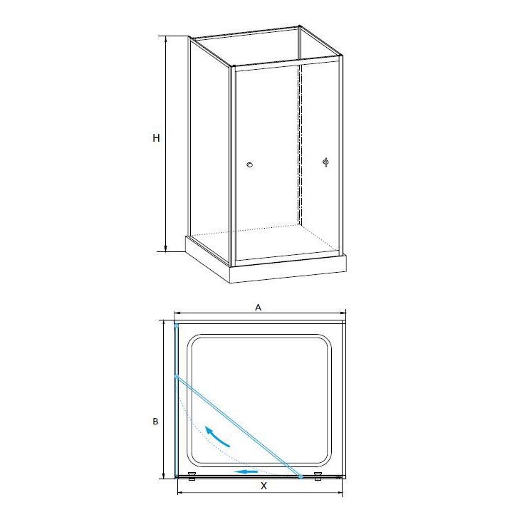 Душевая кабина RGW OLB-206 80x80x205 13130688-95 Душевая кабина RGW OLB-206 80x80x205 13130688-95