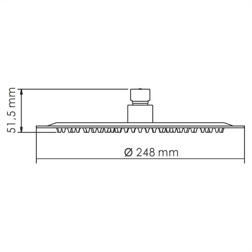 Верхняя душевая насадка WasserKRAFT A121