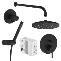 Встроенная душевая система Vitra A4926636EXP матовый черный Встроенная душевая система Vitra A4926636EXP матовый черный