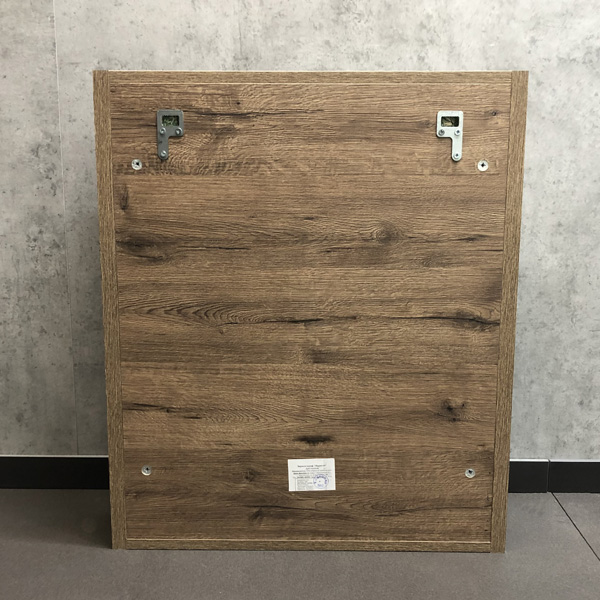 Шкаф зеркальный Comforty Марио 60 см 00-00004158 дуб темный