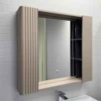 Шкаф зеркальный Comforty Ангара 90 см 00-00019940 дуб латте с подсветкой