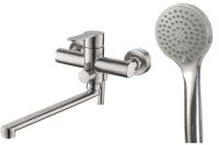 Смеситель для ванны с душевой лейкой Esko Orlando OL 31 матовый никель