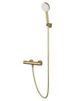 Смеситель для душа с термостатом и гарнитуром Wonzon & Woghand Inn 6 WW-B2029-A-BG золото брашированный