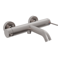 Смеситель для ванны Abelsberg Fluida ERF22516BN титан брашированный