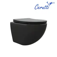 Унитаз Ceruttispa Sella Aria CT9160 подвесной безободковый с сиденьем микролифт