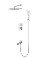 Душевой комплект встраиваемый Wonzon & Woghand Flex WW-88939072-BN никель брашированный