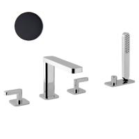 Смеситель на борт ванны Webert Living LV730401560 черный матовый