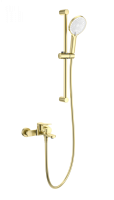 Смеситель для ванны с душем и гарнитуром Wonzon & Woghand WW-C2036-BG золото брашированный