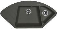Кухонная мойка угловая 100x51 Florentina 20.285.E1005.102 Чёрный Кухонная мойка угловая 100x51 Florentina 20.285.E1005.102 Чёрный