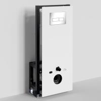 Инсталляция WasserKRAFT Glan 66TLT.010.ME.WH.CH03 для унитаза с хромированной кнопкой смыва и шумоизоляцией